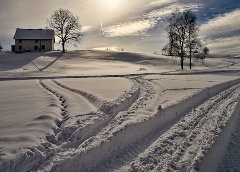 Huset med sne